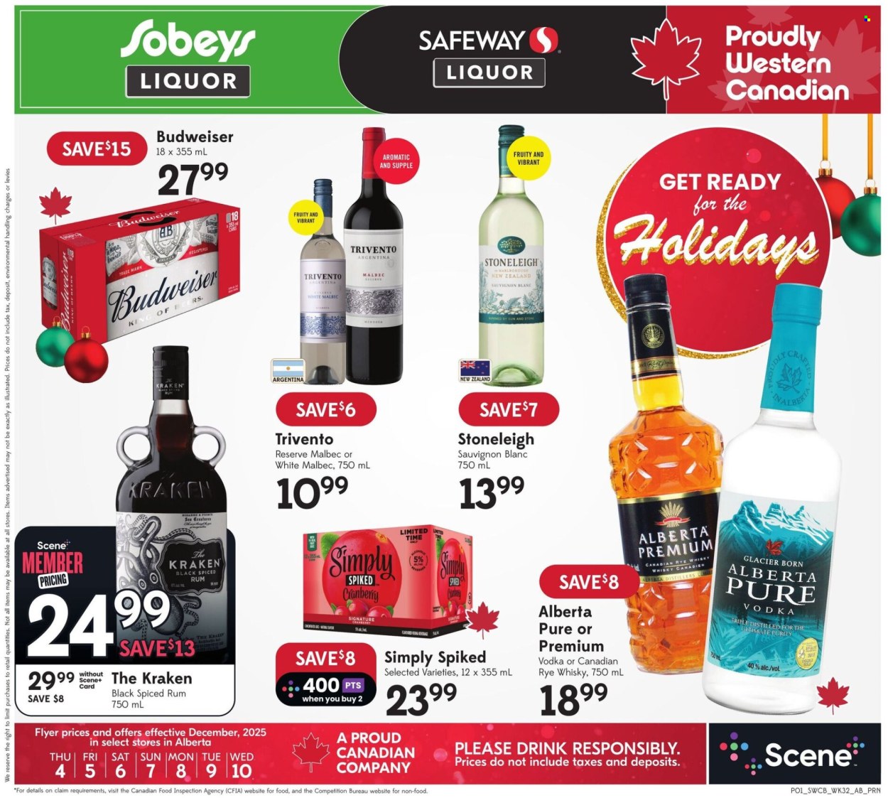 Sobeys Liquor flyer - December 04, 2025 - December 10, 2025. Page 1