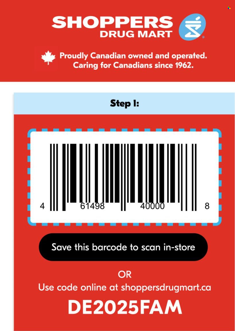 Shoppers Drug Mart flyer - December 09, 2025 - December 10, 2025. Page 1