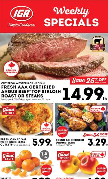 IGA Simple Goodness Flyer - December 05, 2025 - December 11, 2025.