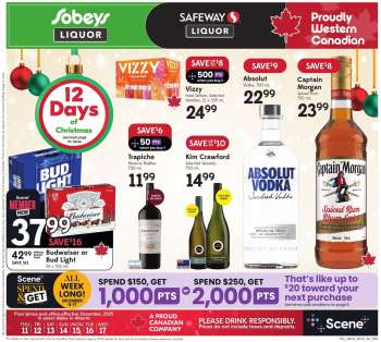 Circulaire Sobeys Liquor - 11 Décembre 2025 - 17 Décembre 2025.