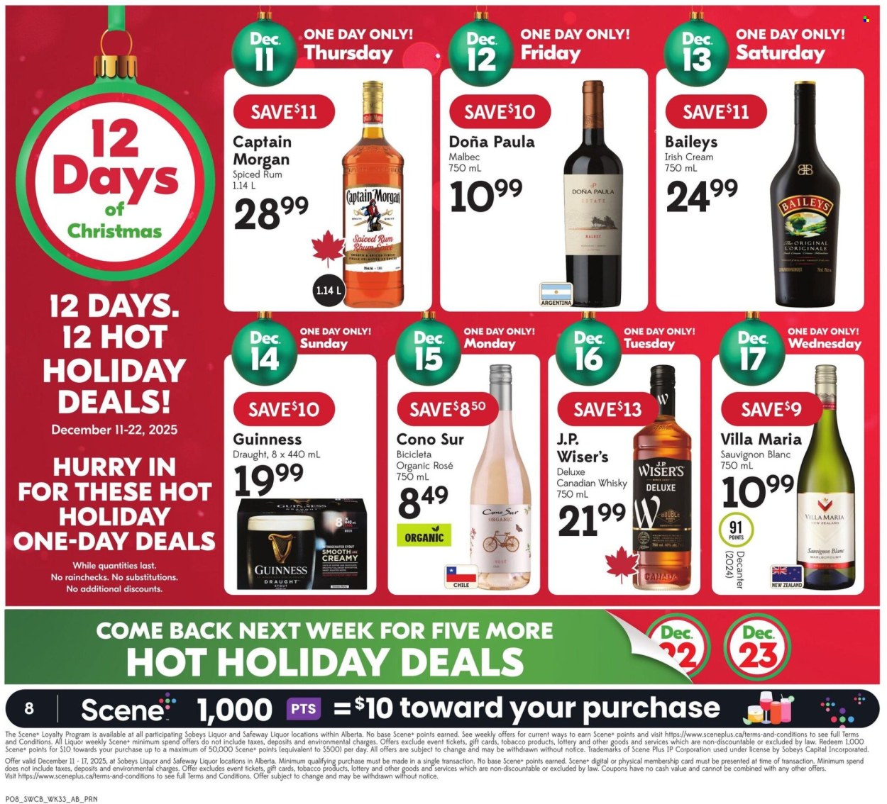 Circulaire Sobeys Liquor - 11 Décembre 2025 - 17 Décembre 2025. Page 8