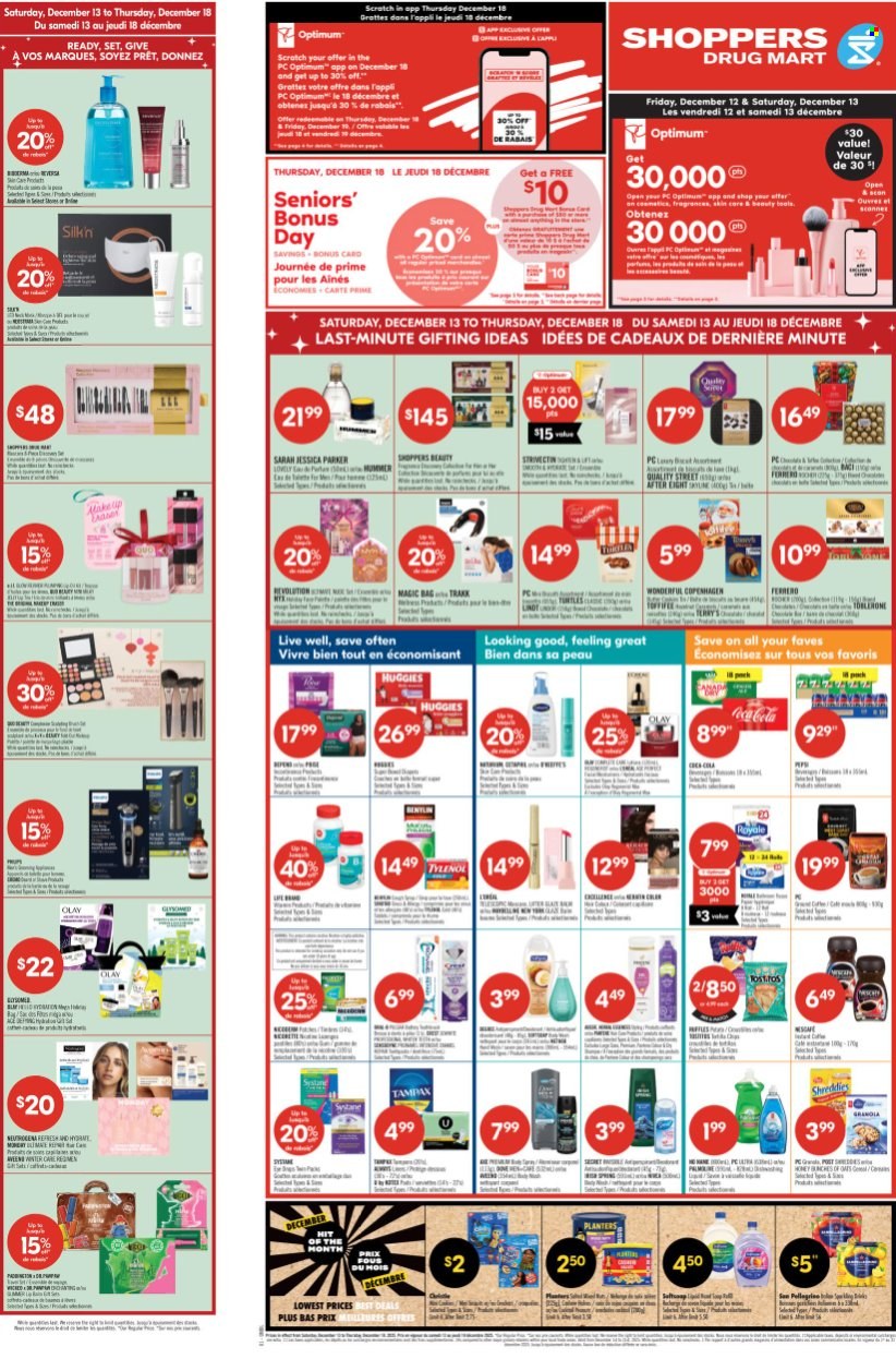 Shoppers Drug Mart flyer - December 13, 2025 - December 18, 2025. Page 1