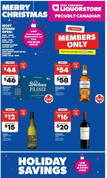 Circulaire Real Canadian Liquorstore - 17 Décembre 2025 - 24 Décembre 2025.