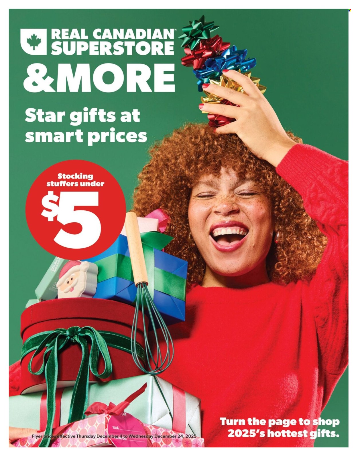 Real Canadian Superstore flyer - December 04, 2025 - December 24, 2025. Page 1