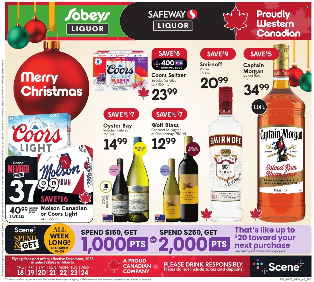 Sobeys Liquor flyer - December 18, 2025 - December 24, 2025. Page 1