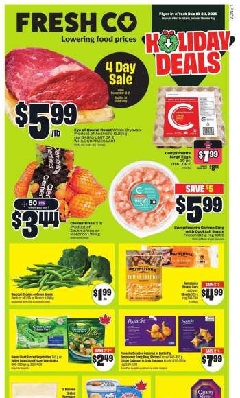 FreshCo. Flyer - December 18, 2025 - December 24, 2025.