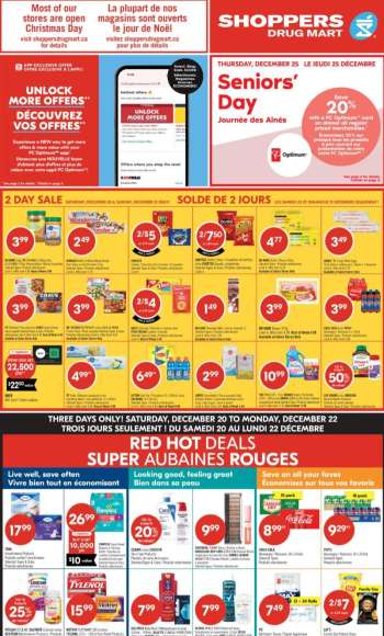 Shoppers Drug Mart Flyer - December 20, 2025 - December 22, 2025.