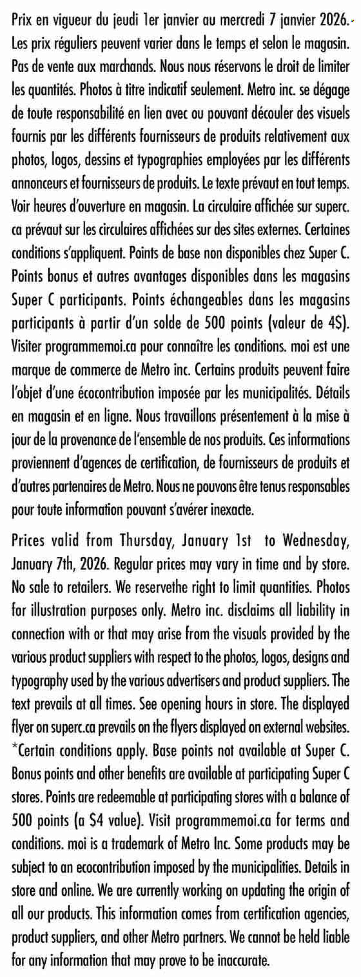 Super C flyer - January 01, 2026 - January 07, 2026. Page 12