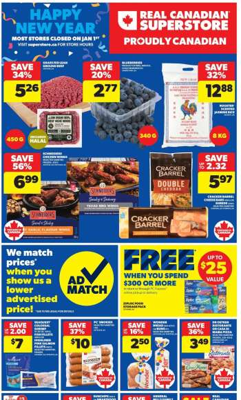 Real Canadian Superstore Flyer - January 01, 2026 - January 07, 2026.