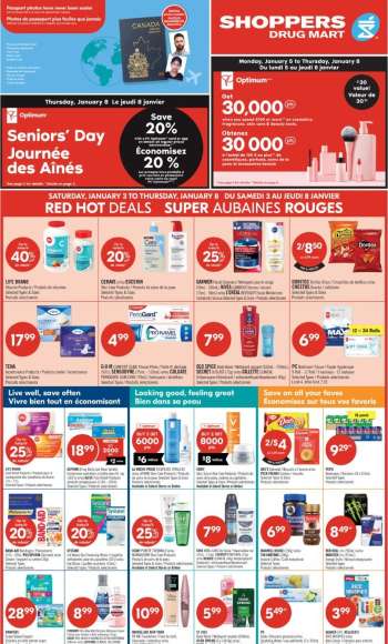 Circulaire Shoppers Drug Mart - 03 Janvier 2026 - 08 Janvier 2026.