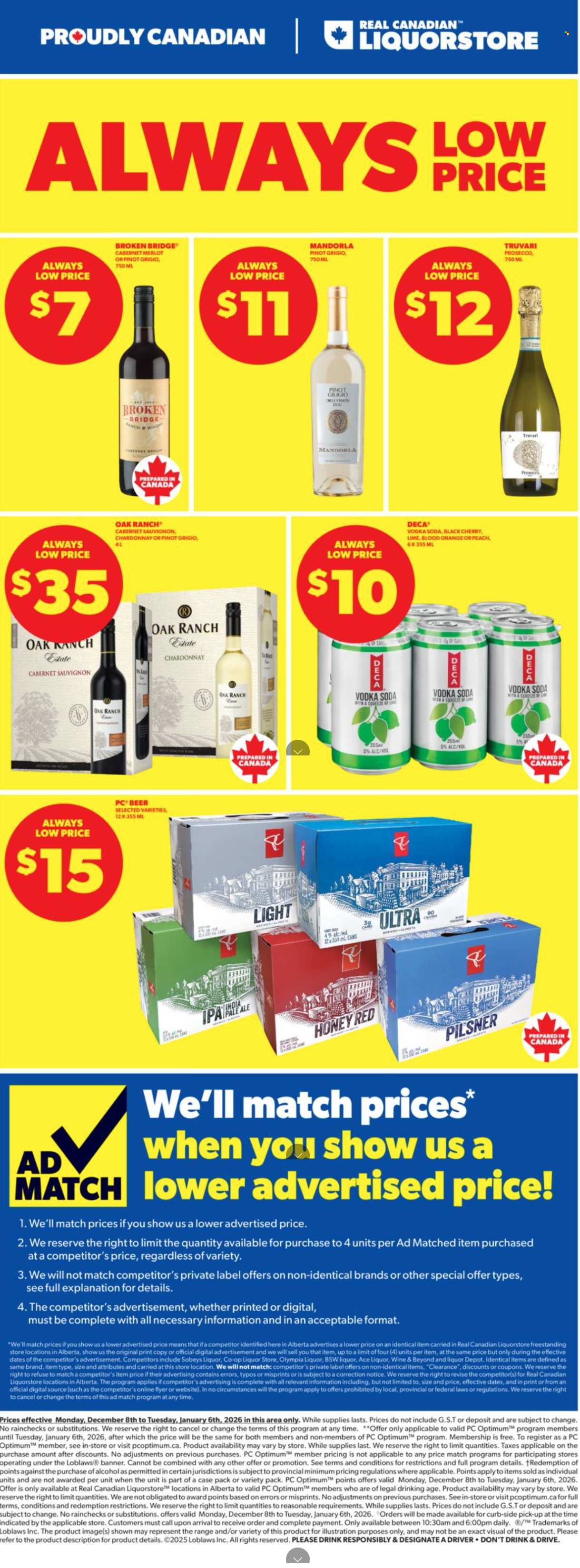 Real Canadian Liquorstore flyer - December 08, 2025 - January 06, 2026. Page 1