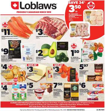 Circulaire Loblaws - 08 Janvier 2026 - 14 Janvier 2026.