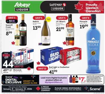 Sobeys Liquor Flyer - January 08, 2026 - January 21, 2026.
