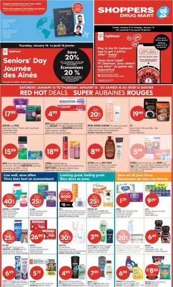Shoppers Drug Mart Flyer - January 10, 2026 - January 15, 2026.