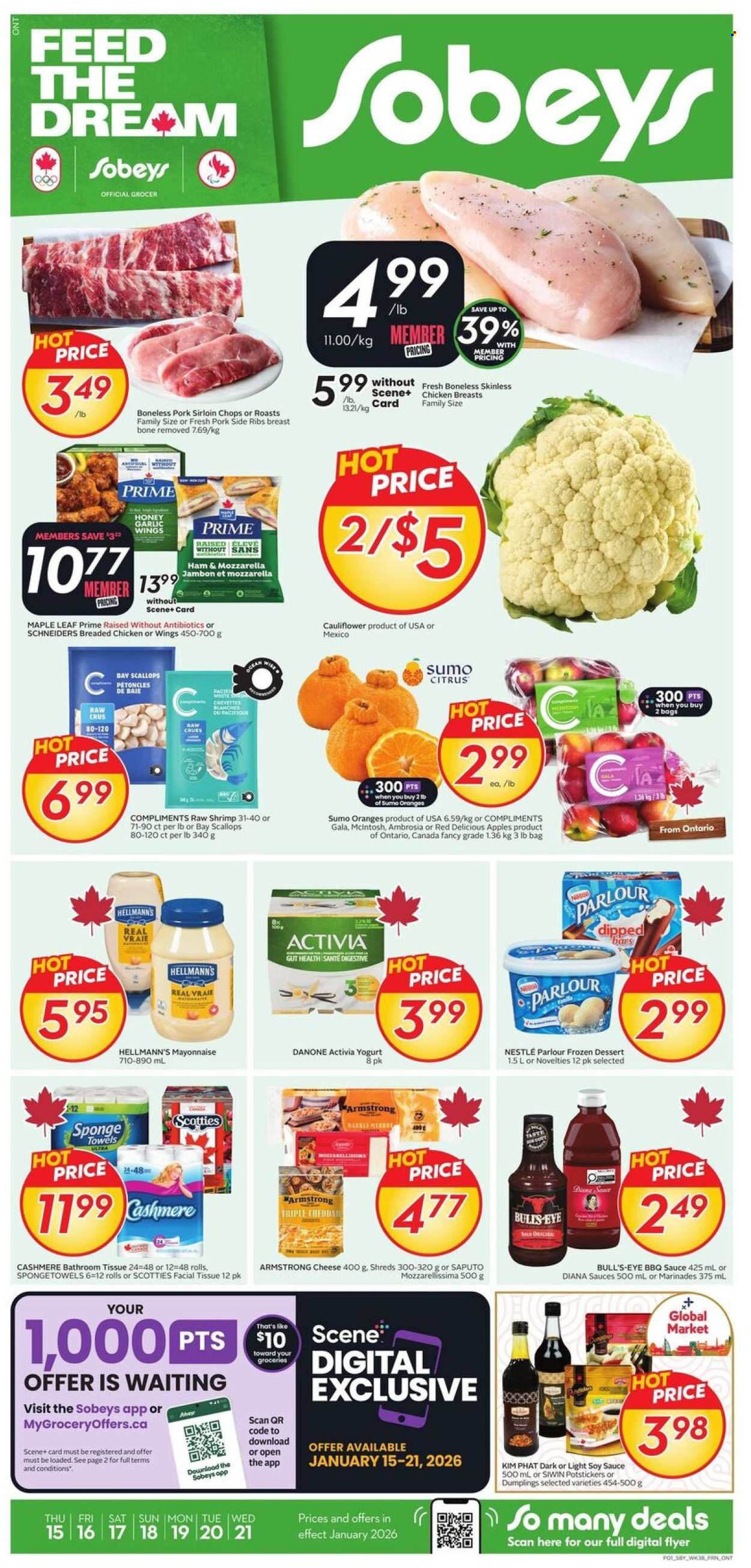 Sobeys flyer - January 15, 2026 - January 21, 2026. Page 1