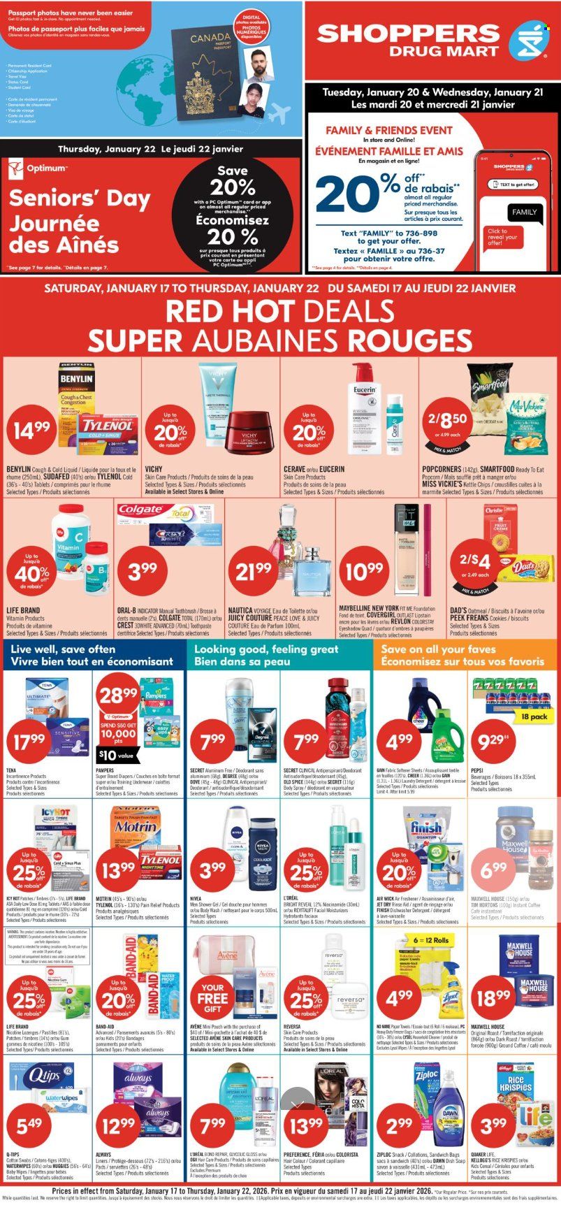 Shoppers Drug Mart flyer - January 17, 2026 - January 22, 2026. Page 1