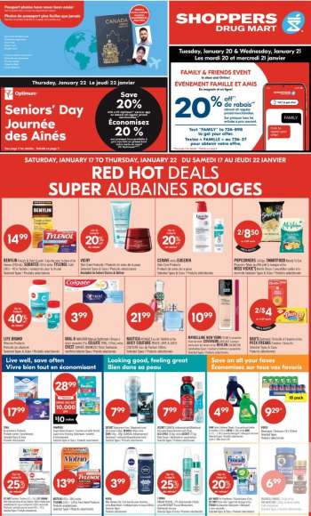Shoppers Drug Mart Flyer - January 17, 2026 - January 22, 2026.