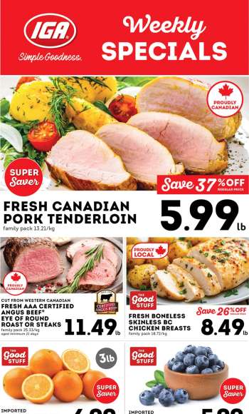 IGA Simple Goodness Flyer - January 16, 2026 - January 22, 2026.