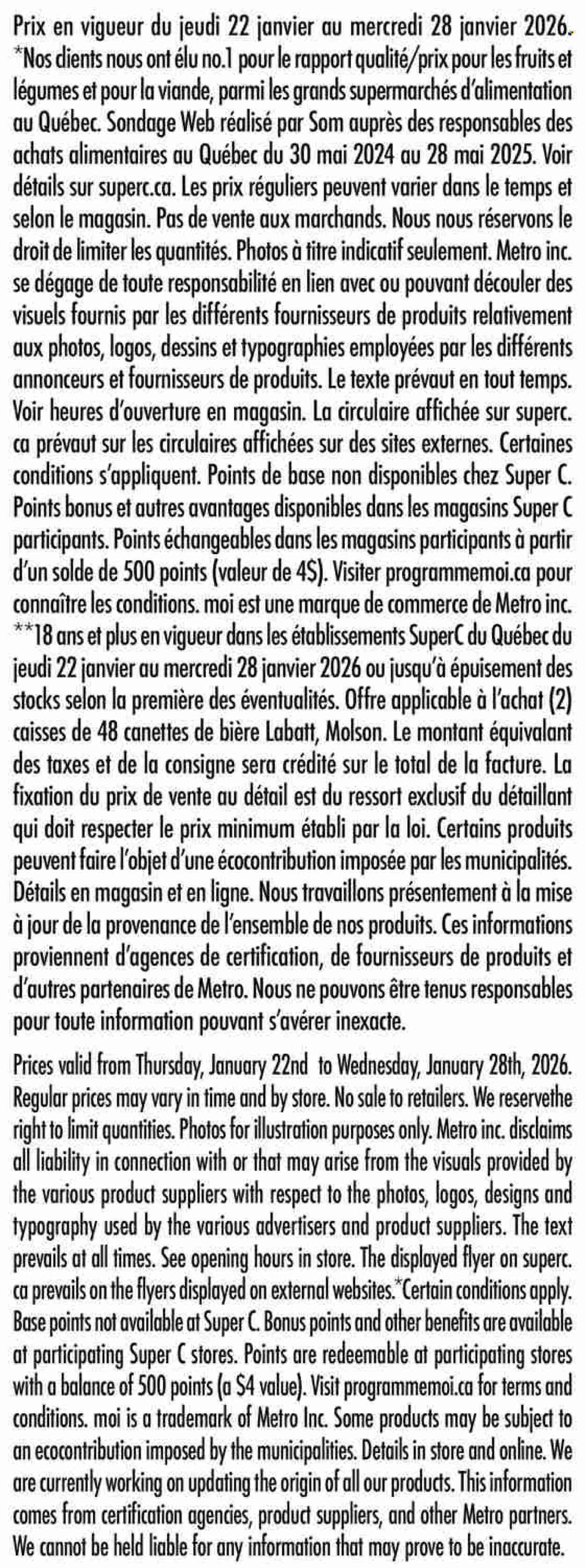 Super C flyer - January 22, 2026 - January 28, 2026. Page 15