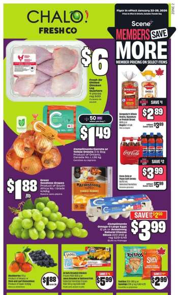 Chalo! FreshCo. Flyer - January 22, 2026 - January 28, 2026.