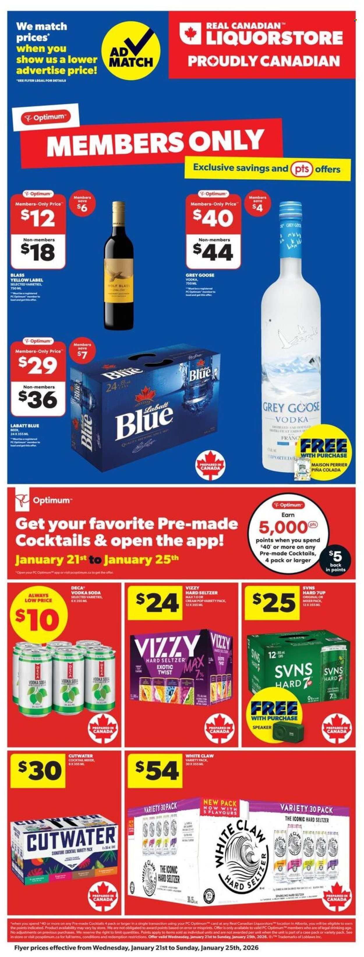 Real Canadian Liquorstore flyer - January 21, 2026 - January 25, 2026. Page 1