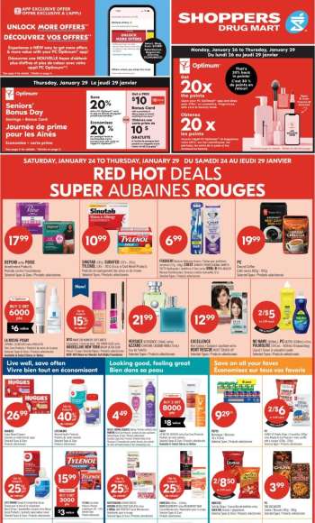Circulaire Shoppers Drug Mart - 24 Janvier 2026 - 29 Janvier 2026.