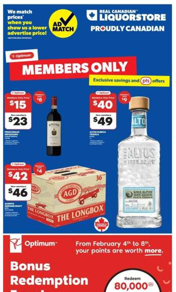 Circulaire Real Canadian Liquorstore - 04 Février 2026 - 08 Février 2026.