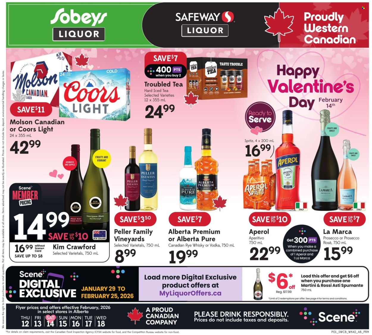 Sobeys Liquor flyer - February 12, 2026 - February 18, 2026. Page 1