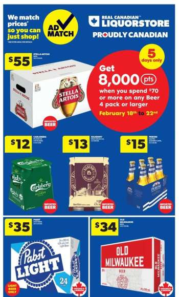 Real Canadian Liquorstore Flyer - February 18, 2026 - February 22, 2026.