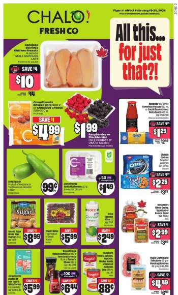 Chalo! FreshCo. Flyer - February 19, 2026 - February 25, 2026.
