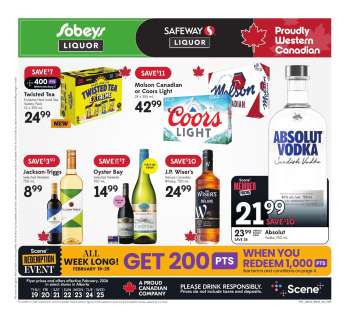 Sobeys Liquor Flyer - February 19, 2026 - February 25, 2026.