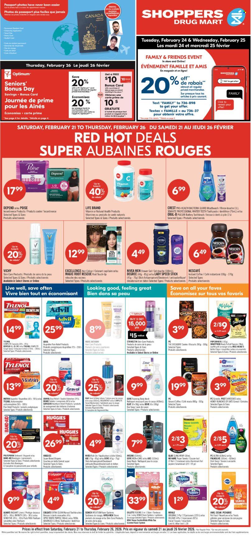 Shoppers Drug Mart flyer - February 21, 2026 - February 26, 2026. Page 1