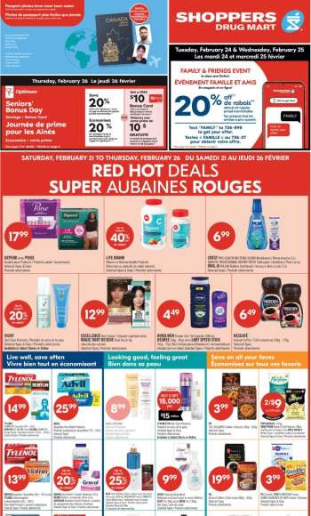 Circulaire Shoppers Drug Mart - 21 Février 2026 - 26 Février 2026.