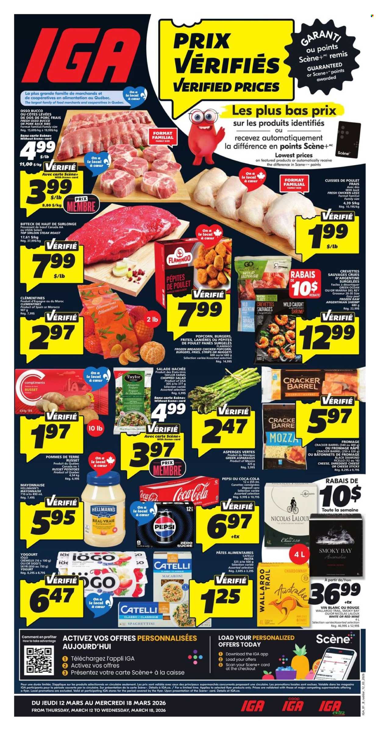 IGA flyer - March 12, 2026 - March 18, 2026. Page 1