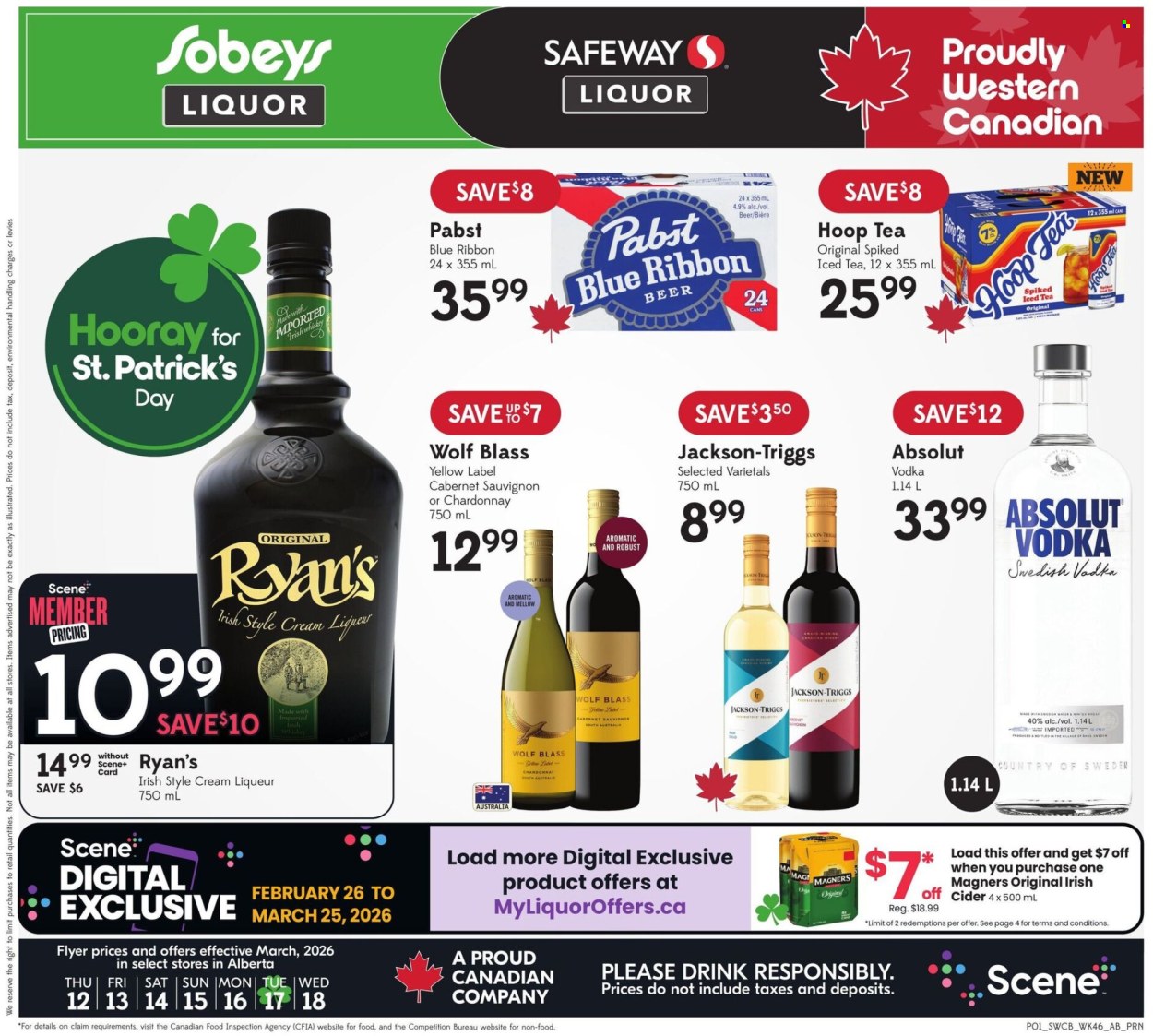 Sobeys Liquor flyer - March 12, 2026 - March 18, 2026. Page 1