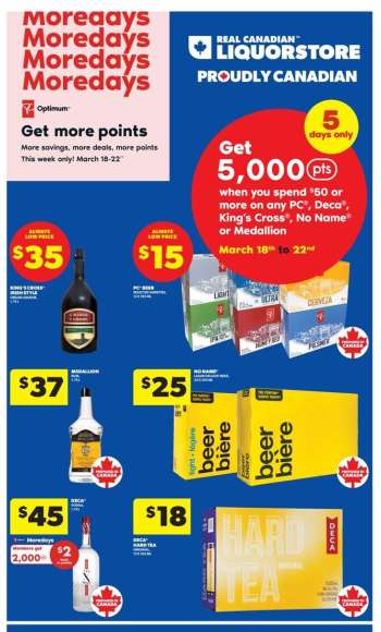 Real Canadian Liquorstore Flyer - March 18, 2026 - March 22, 2026.