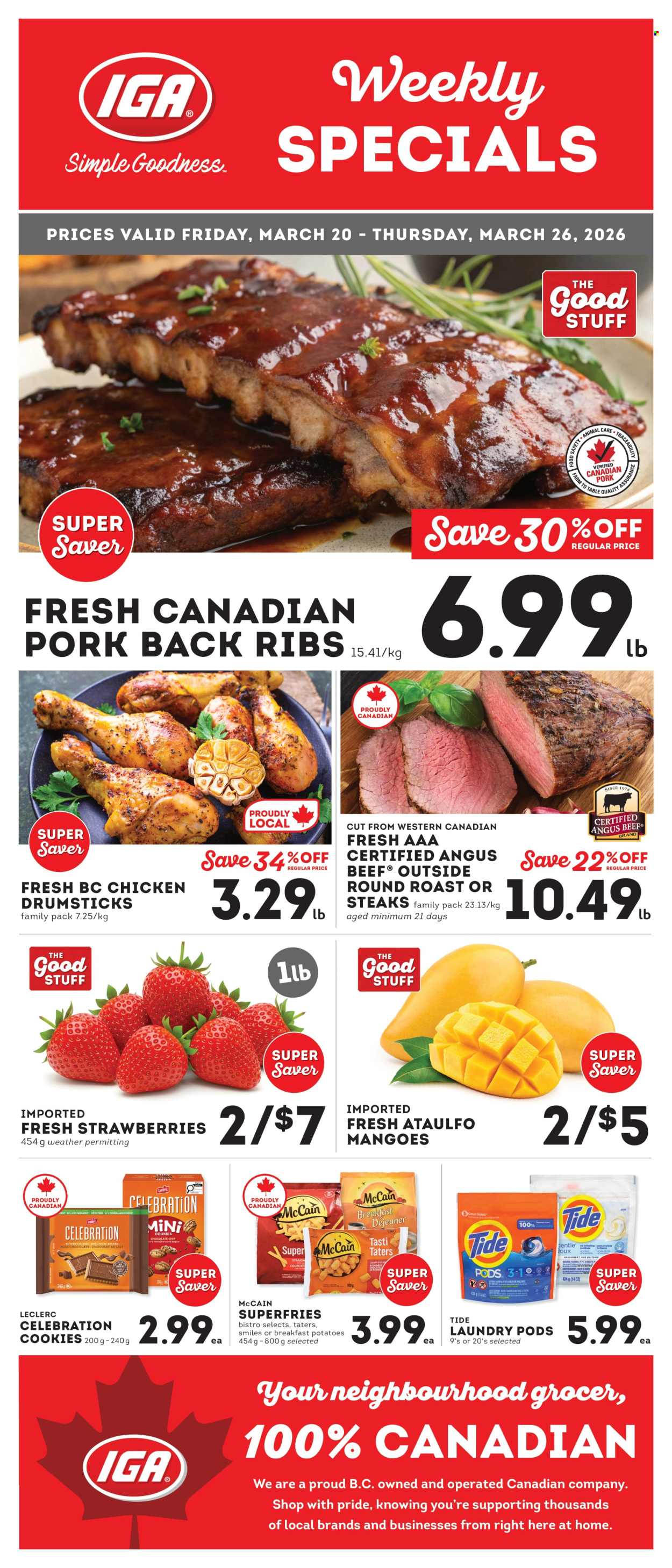 IGA Simple Goodness flyer - March 20, 2026 - March 26, 2026. Page 1