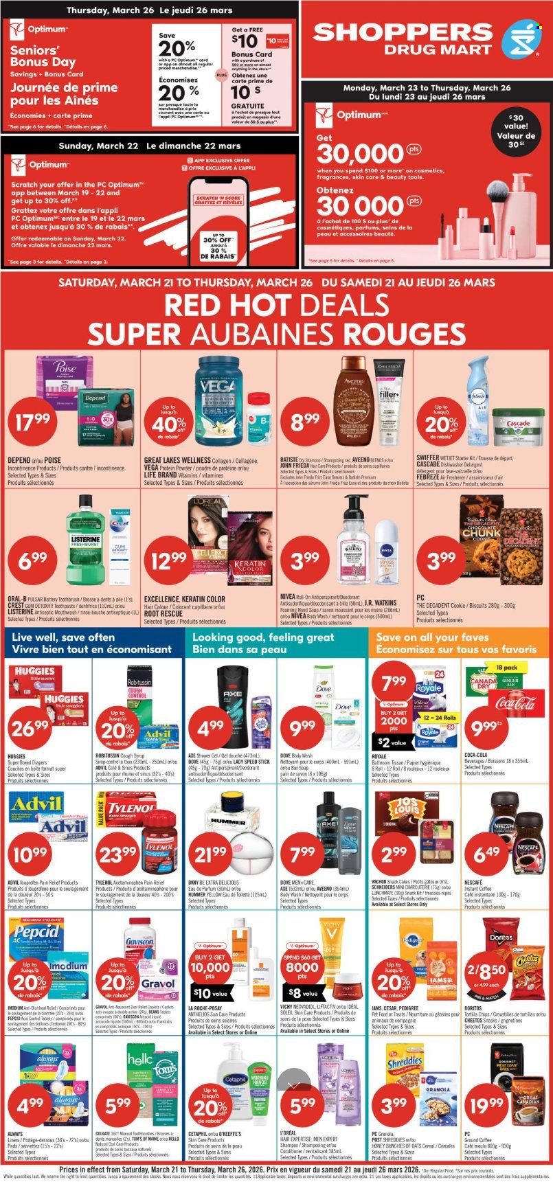 Shoppers Drug Mart flyer - March 21, 2026 - March 26, 2026. Page 1