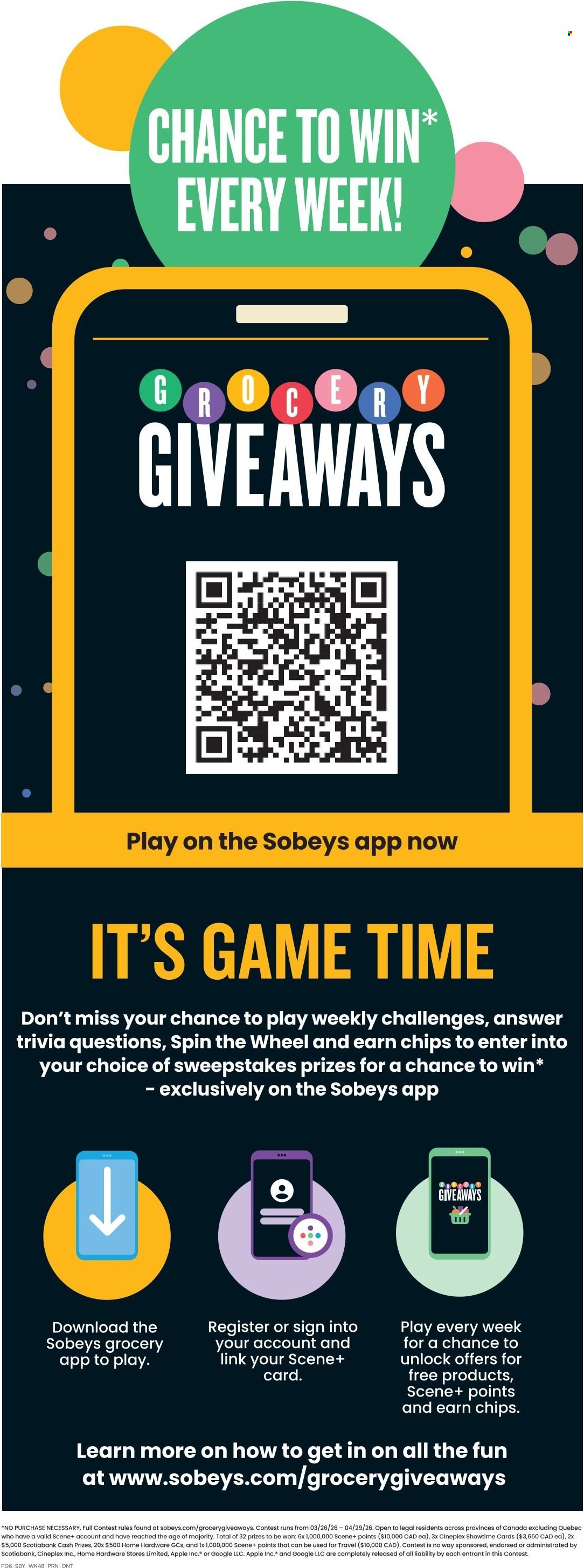 Sobeys flyer - March 26, 2026 - April 01, 2026. Page 8