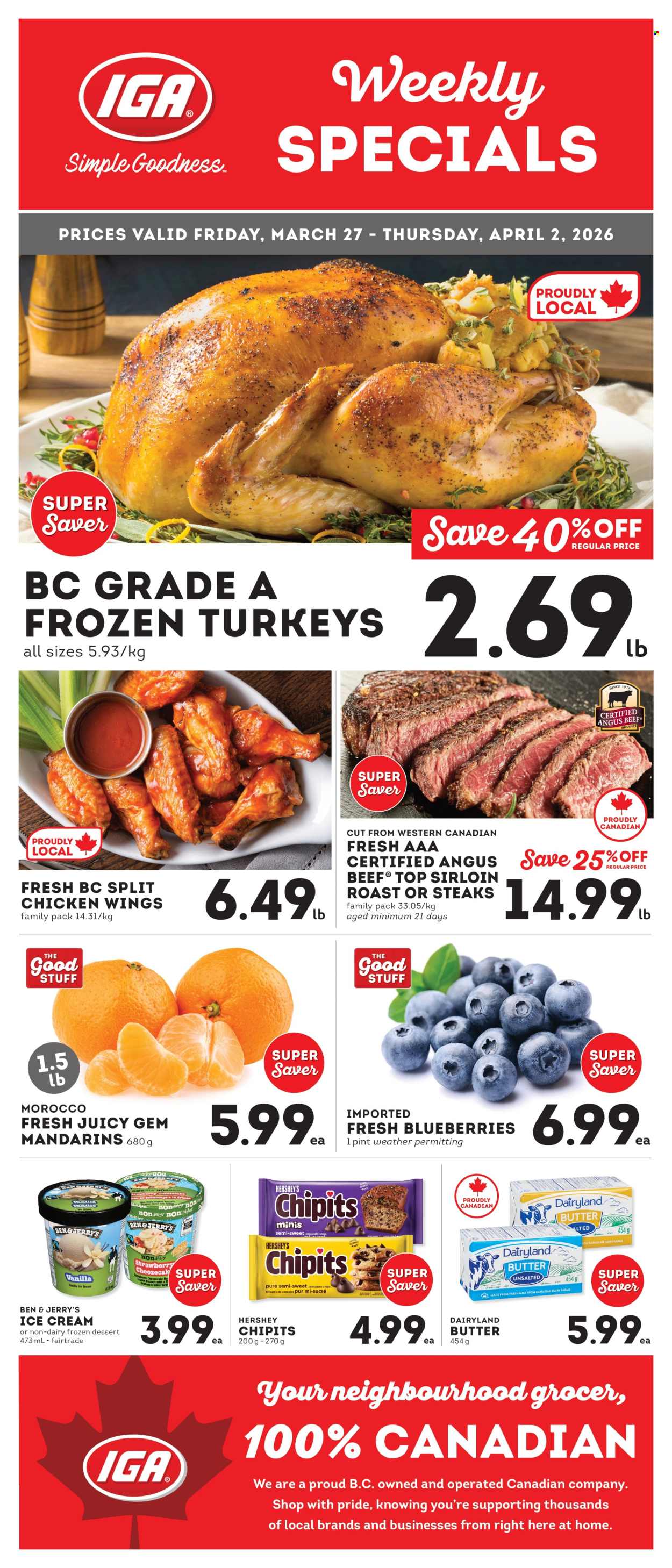 IGA Simple Goodness flyer - March 27, 2026 - April 02, 2026. Page 1