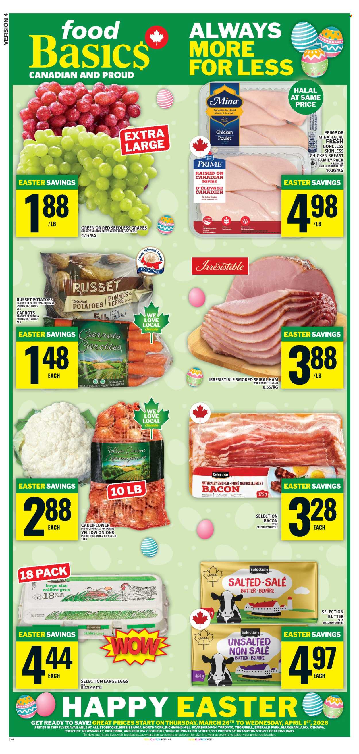Food Basics flyer - March 26, 2026 - April 01, 2026. Page 1
