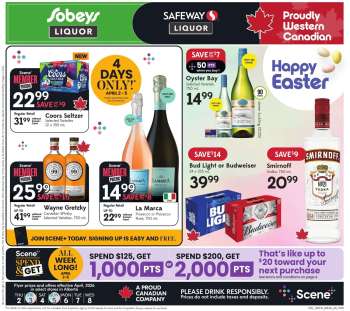 Circulaire Sobeys Liquor - 02 Avril 2026 - 08 Avril 2026.