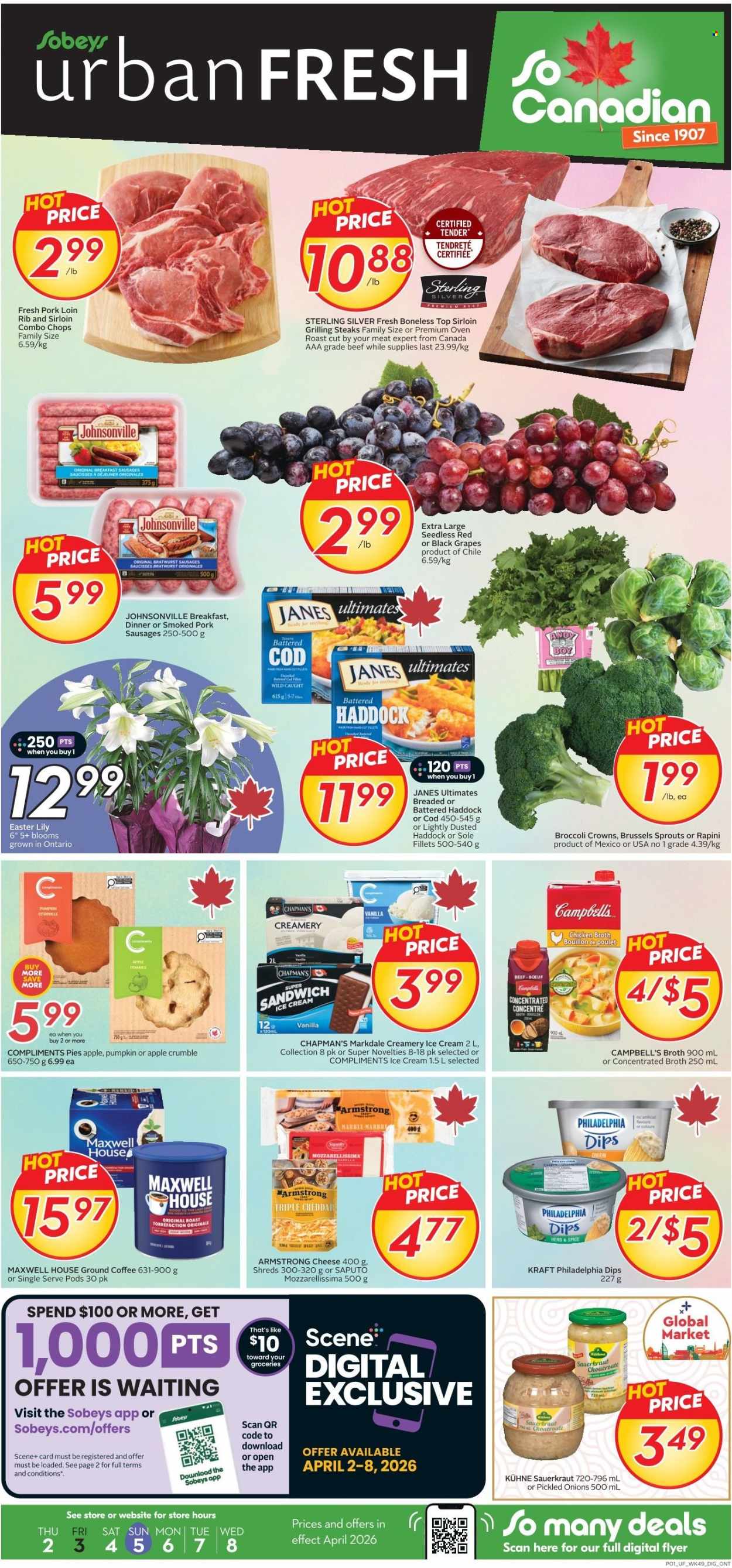 Sobeys Urban Fresh flyer - April 02, 2026 - April 08, 2026. Page 1