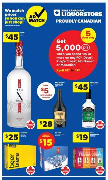 Circulaire Real Canadian Liquorstore - 15 Avril 2026 - 19 Avril 2026.
