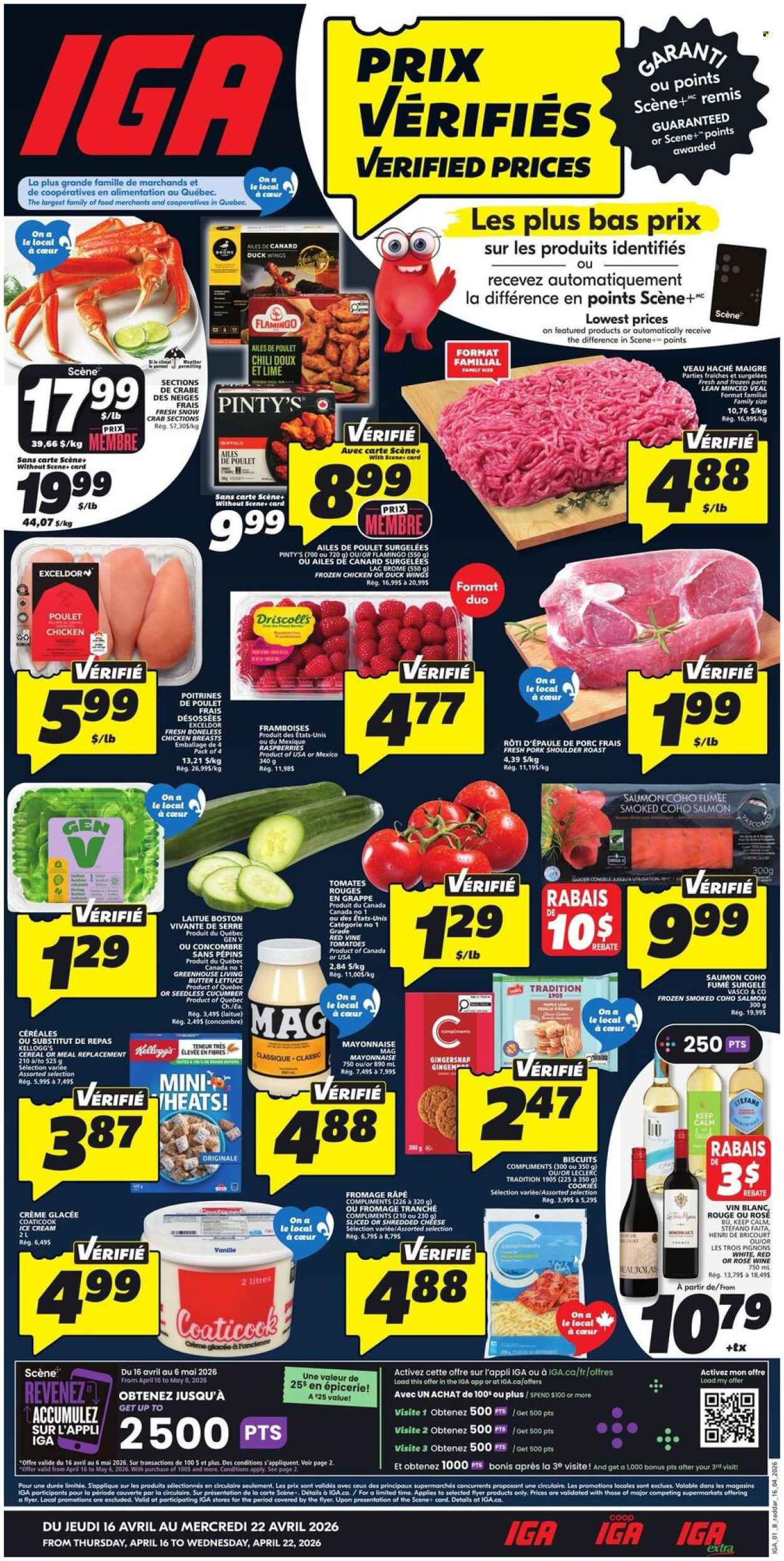 IGA flyer - April 16, 2026 - April 22, 2026. Page 1