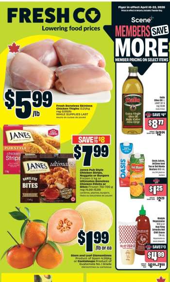 FreshCo. Flyer - April 16, 2026 - April 22, 2026.