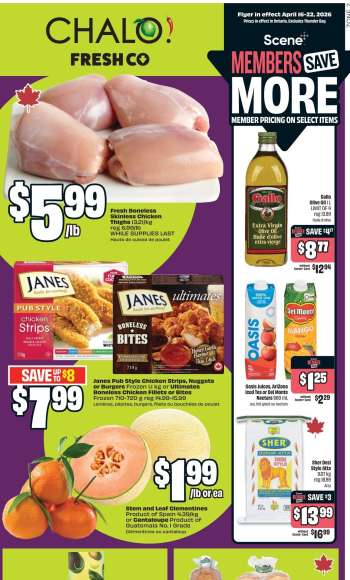 Chalo! FreshCo. Flyer - April 16, 2026 - April 22, 2026.
