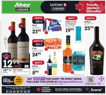 Circulaire Sobeys Liquor - 23 Avril 2026 - 29 Avril 2026.