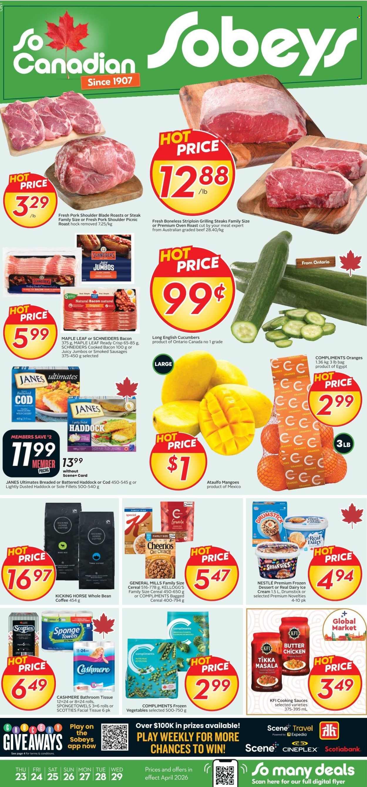 Sobeys flyer - April 23, 2026 - April 29, 2026. Page 1