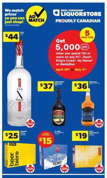 Real Canadian Liquorstore Flyer - April 29, 2026 - May 03, 2026.